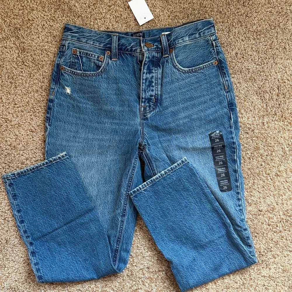 NWT J Crew Premium Edition High-rise straight, 26